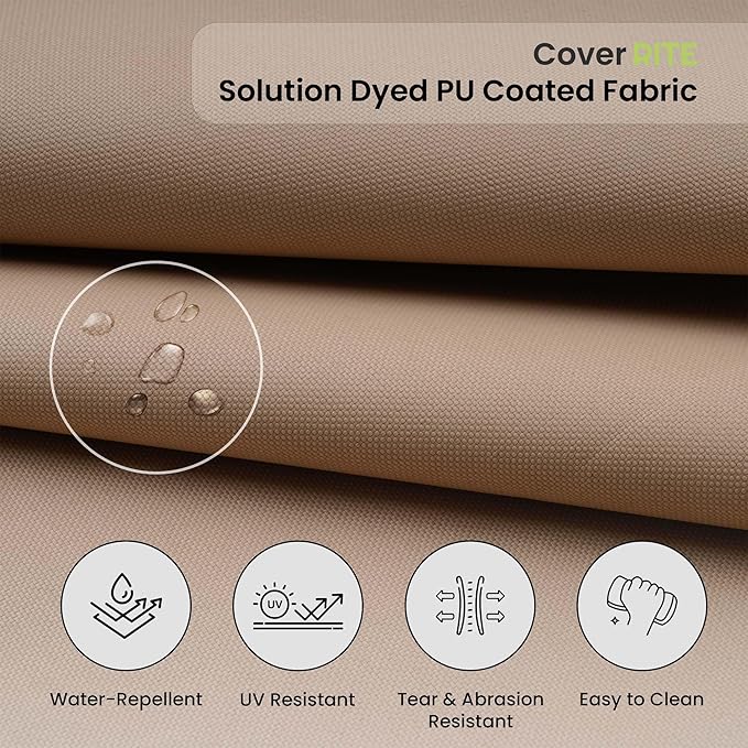 Covers & All CoverRite Rectangle High Back Chair Cushion, 600 Denier, Foam Seat - Image 4