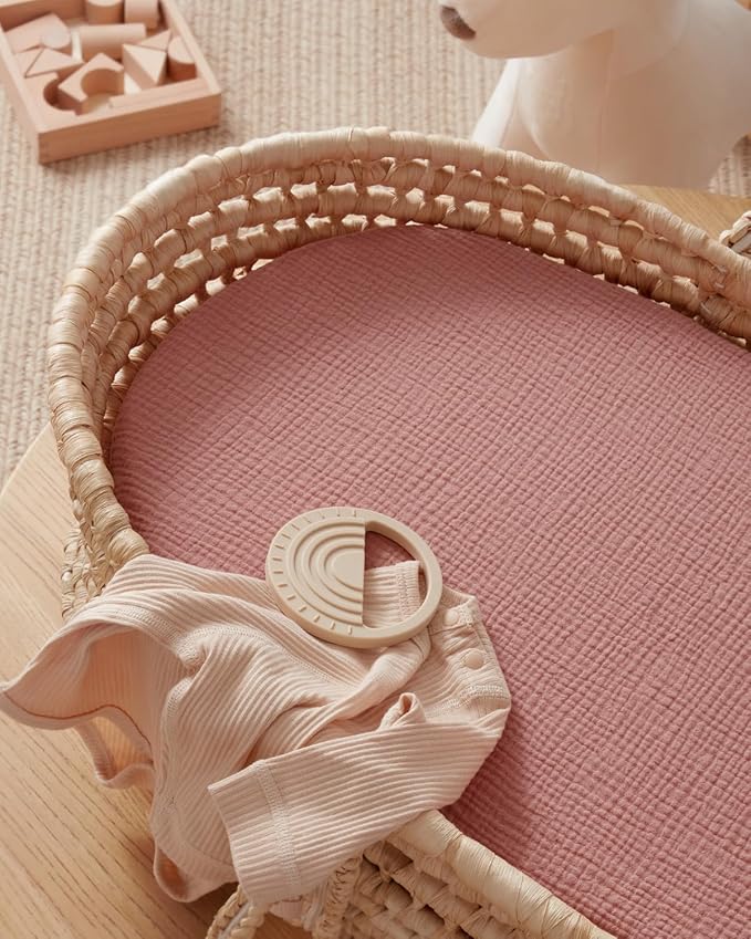 Blissful Diary Muslin Bassinet Sheets - Image 7