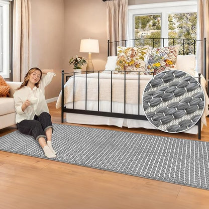 Braided Hallway Runner Rug, Super Absorbent Kitchen Mats - Image 2