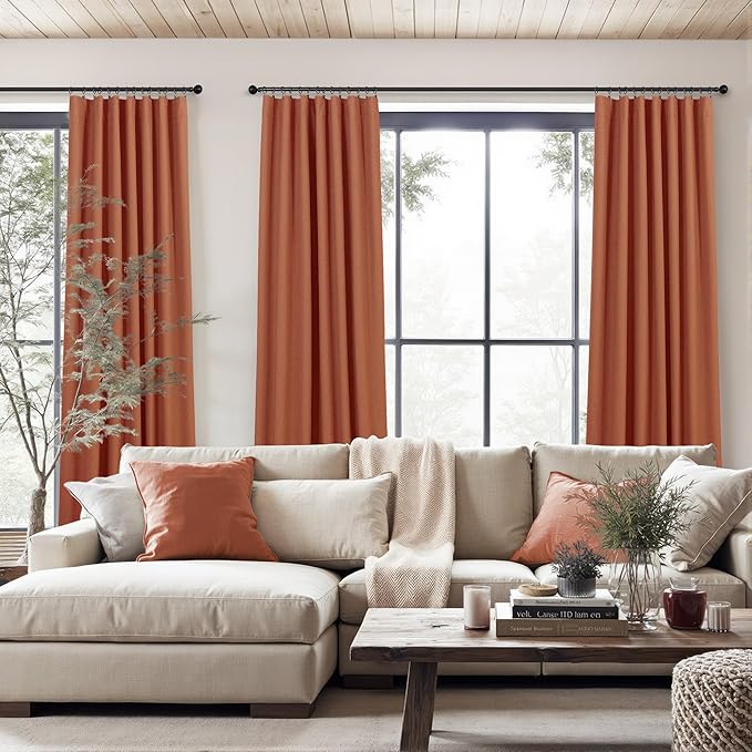 Terracotta Curtain 96 Inch Long - Image 2