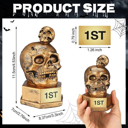 3 Pcs Halloween Trophy Best Costume Contest 1st 2rd 3nd Trophies Award