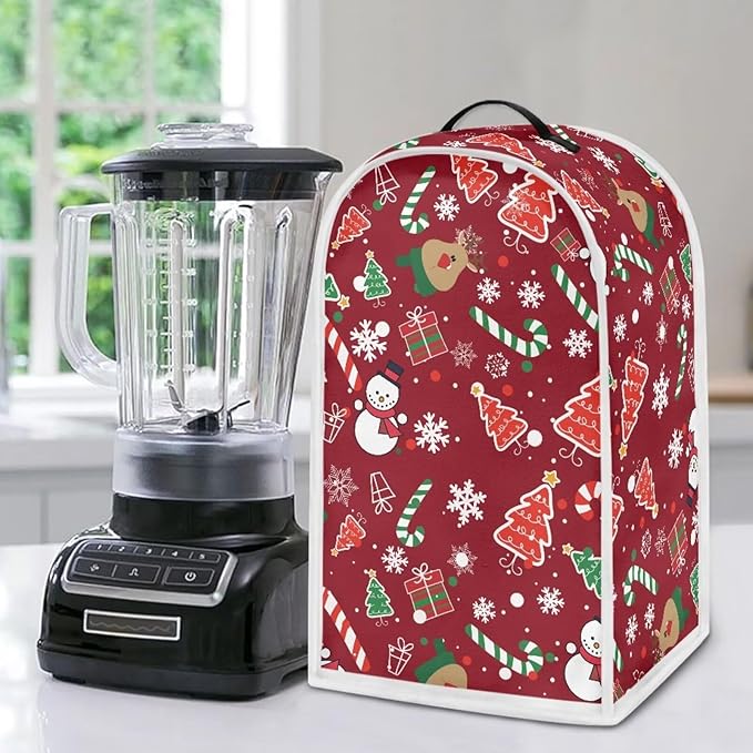 Talayituse Snowman Deer Tree Print Blender Dust Cover, Fingerprint Protection - Image 6