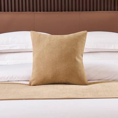 OSVINO Solid Bed Runner Textured Chenille Bed End Scarf Decorative Bedding - Image 3