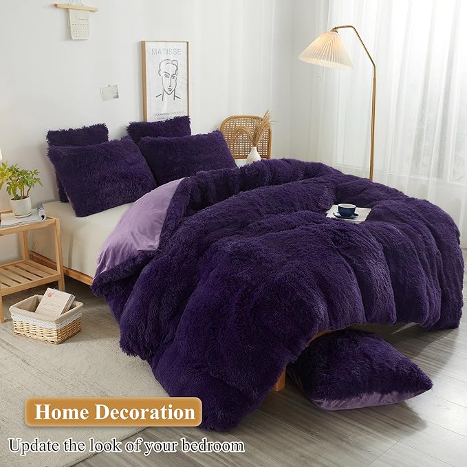 XeGe Faux Fur Fluffy Throw Pillowcases, Plush Shaggy Soft Furry Pillow Covers - Image 6