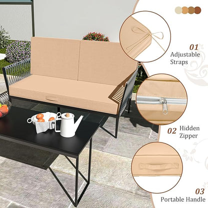 Outdoor Loveseat Cushions, 46x24 Outdoor Chair Cushions - Image 5
