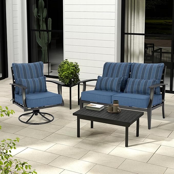 Aoodor Outdoor Chair Cushion, 23 x 26 Inch Water-Resistant, Fade-Resistant - Image 2