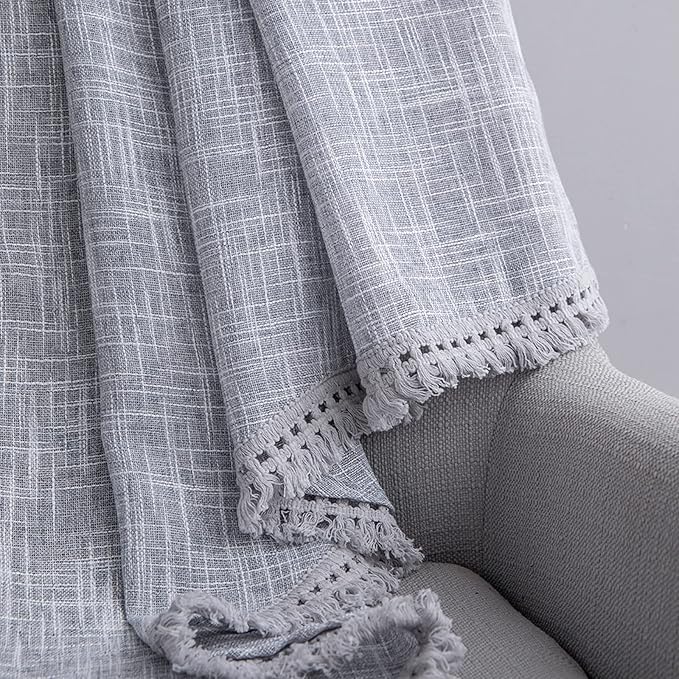 Beda Home Tassel Linen Textured Swag Valances - Image 4