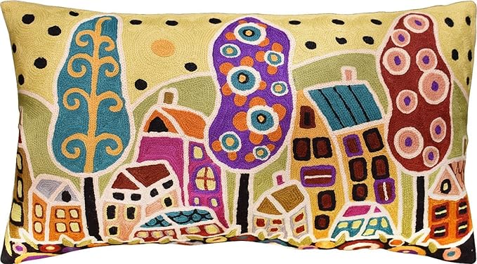 Yellow Plant Floral Pillow Cover Karla Gerard Tree Flower Pillowcase Floral by Kashmir+Designs