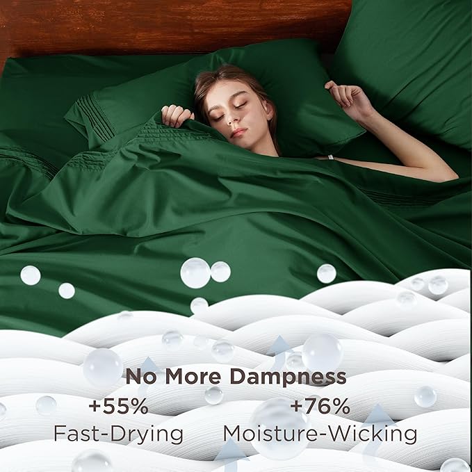 Bedsure Deep Pocket Queen Sheets Set - Image 3