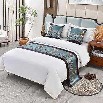 Bed Runner for Guest Room，Luxury Bed Runner，Wedding Bed Runner，Embroidered Bed by Unknown