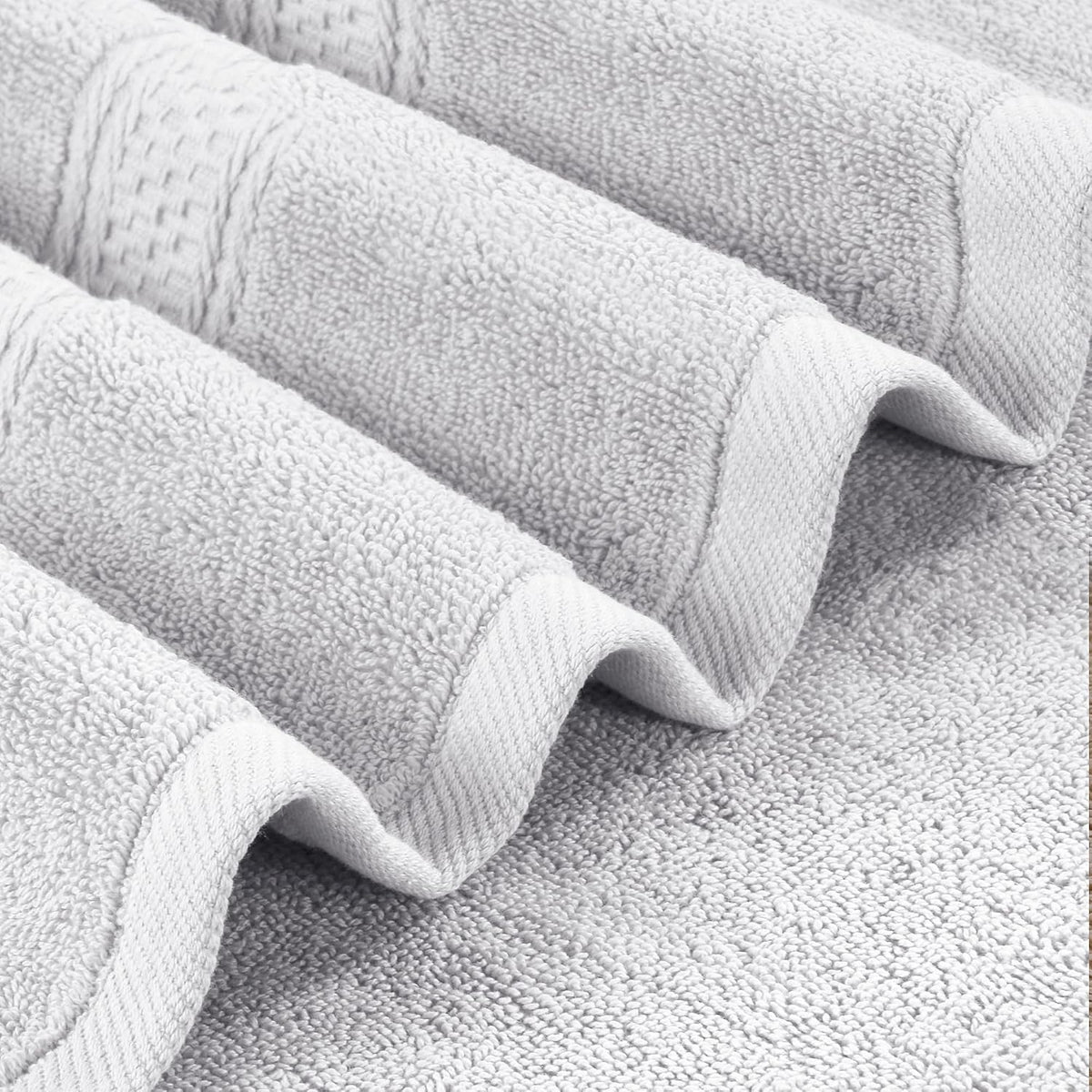 utopia towels 4 pack premium bath towels, 27x54 showing dimensions