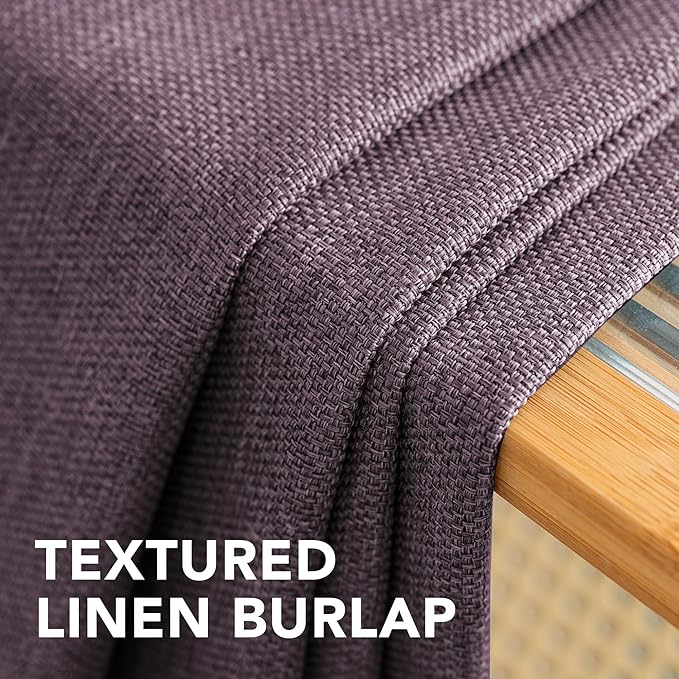 H.VERSAILTEX Linen Blackout Curtain 54 Inches Long - Image 5