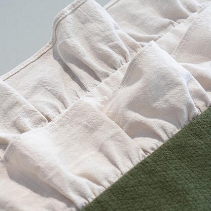 Pillow Shams Set of 2 Pure Cotton Champray Ruffled Edge, Thick and Solid Washed - Image 7