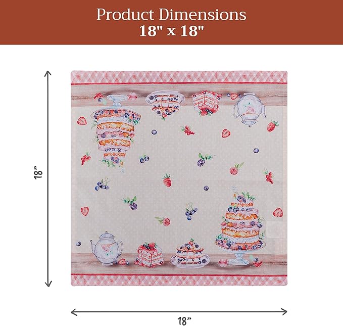 Maison d' Hermine Cloth Napkins Set of 4 100% Cotton Soft & Durable Everyday - Image 7
