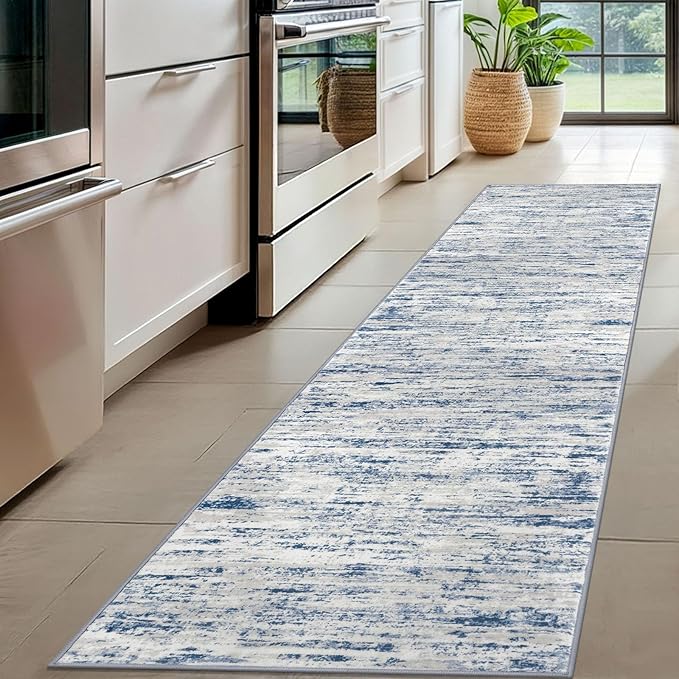 Modern Abstract Hallway Runner Rug - Image 2