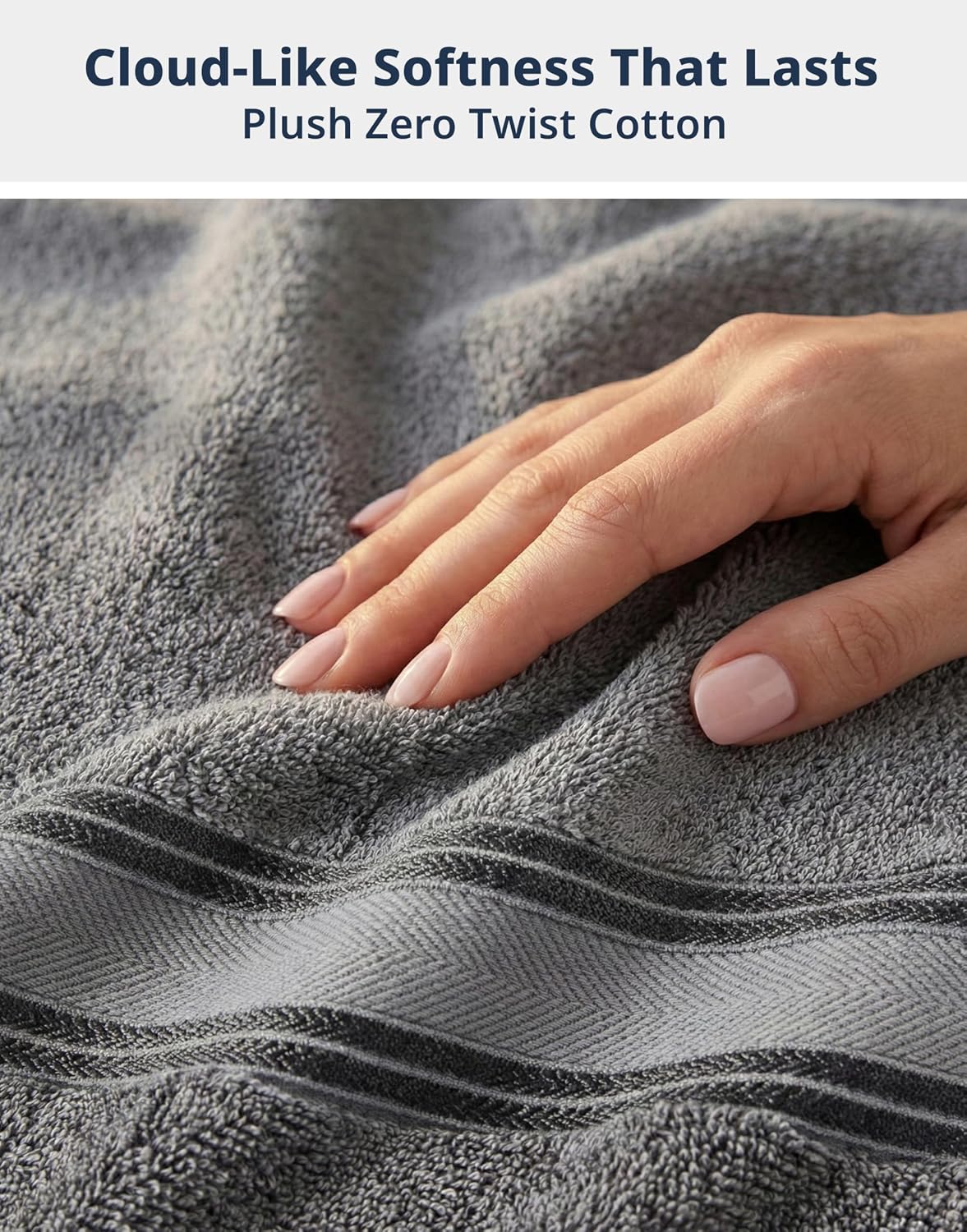 lane linen bath towel set 100% cotton 12 showing dimensions