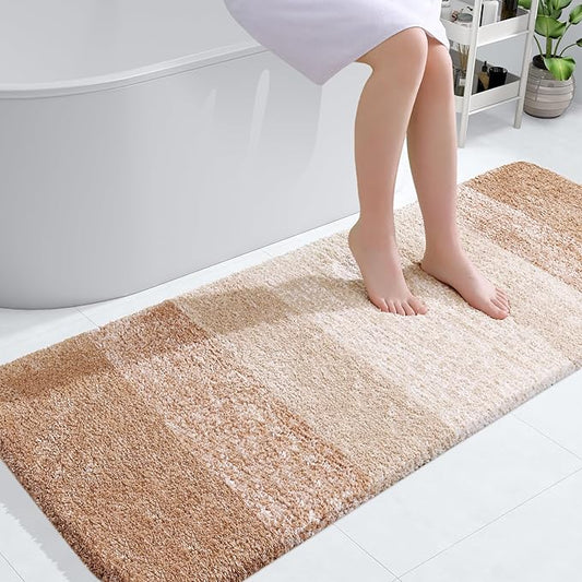 OLANLY Bathroom Runner Rugs 54x24, Extra Soft Absorbent Microfiber Bath Rugs by OLANLY