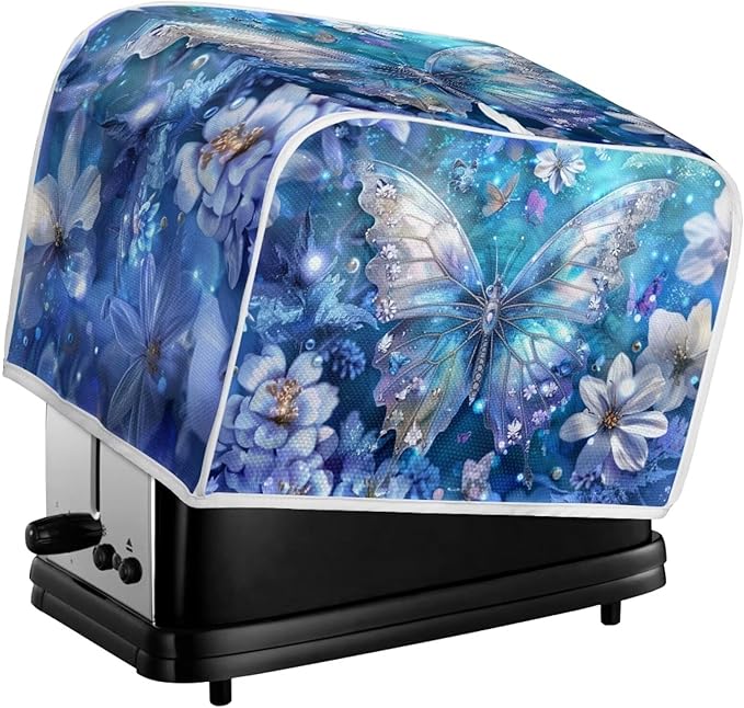 Butterfly Printed Toaster Cover, Universal 2 Slice Oven Cover Appliance Cover - Image 5