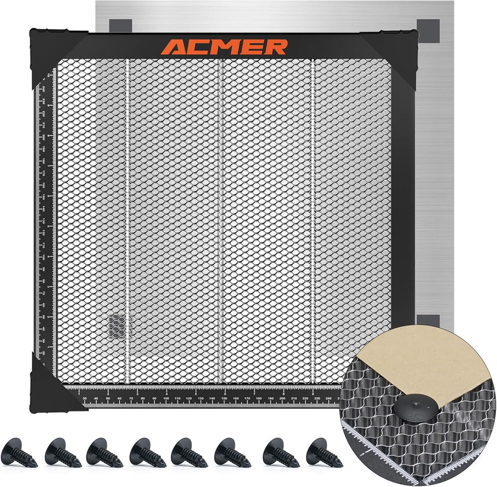 ACMER Honeycomb Laser Bed, 440 x 440mm Cutting Table with Aluminum Panel