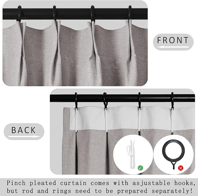 Macochico 52”Wx96”L 100% Blackout Curtains - Image 4