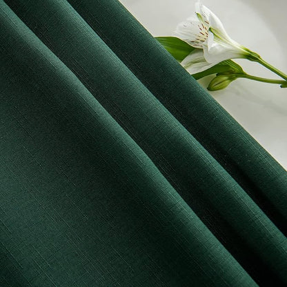 maxmill Round Linen Looking Textured Tablecloth Spill-Proof Wrinkle Free Soft - Image 9