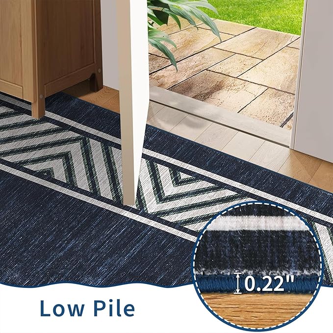 GarveeHome Bordered Bedroom Rugs 5x7 Ultra-Soft Indoor Carpet, Non-Slip Modern - Image 5