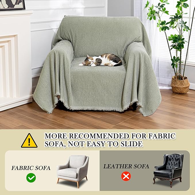MEETSKY Green Sofa Covers Armchair Single Couch Cover - Image 6