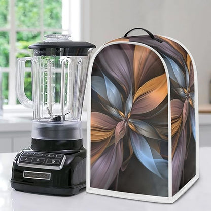 Brown Flower Blender Cover Dust Proof Washable Small Appliance Cover, Durable - Image 4