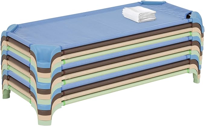 Sprogs Deluxe Heavy-Duty Childrens Standard 52"L Stackable Daycare Cot - Image 2