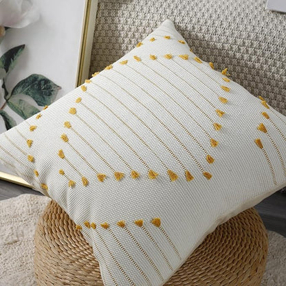 PANOD Knitted Boho Tufted Throw Pillow Covers - Image 3