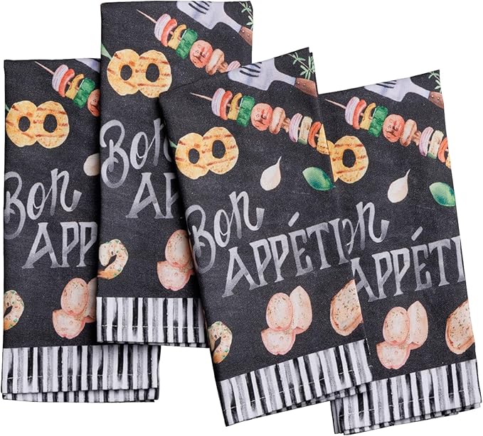 Maison d' Hermine Cloth Napkins Set of 4 100% Cotton Soft & Durable Everyday by MaisondHermine
