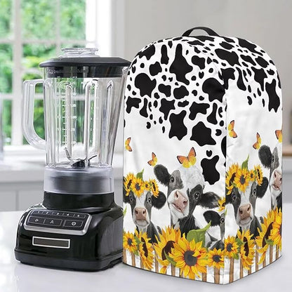 Cow Sunflower Blender Dust Covers by Annejudy