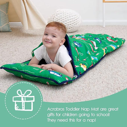 ACRABROS Toddler Nap Mat with Pillow and Blanket, Extra Large Rolled Napping - Image 5