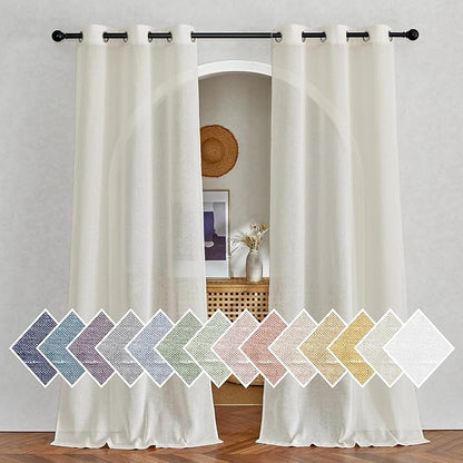 NICETOWN Natural Linen Curtains by NICETOWN