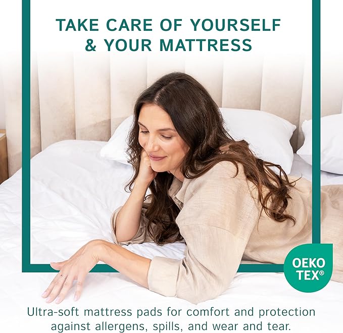 Split Queen Size Waterproof Mattress Pad - Image 2