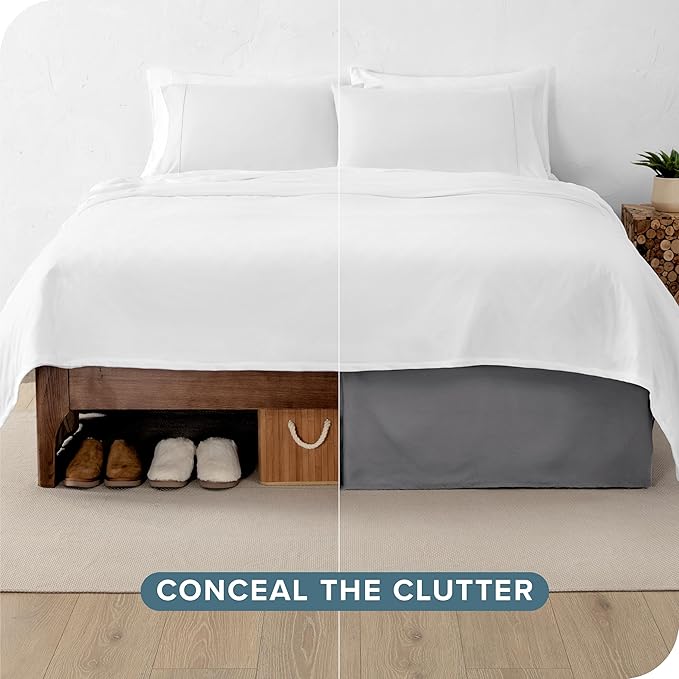Bare Home King Bed Skirt - Image 3