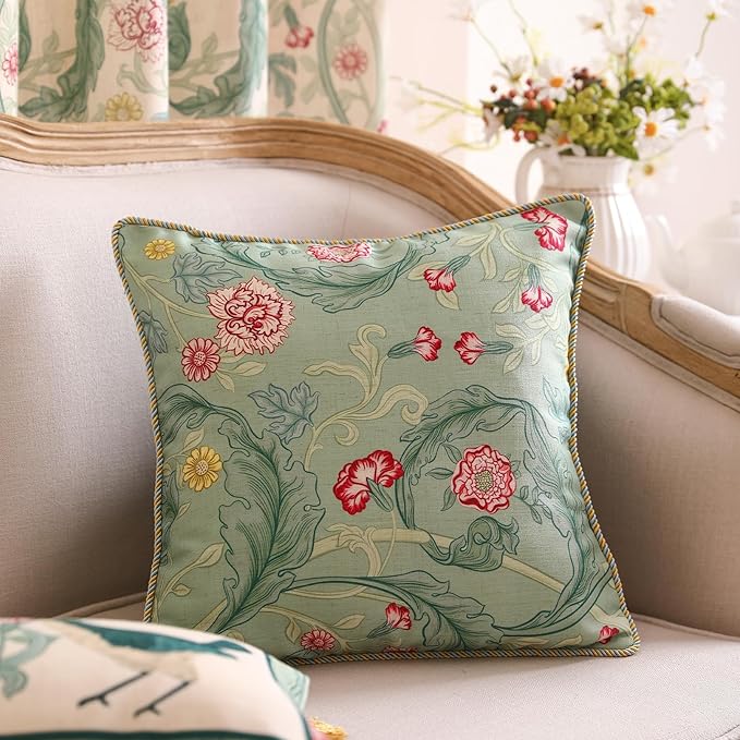 patdrea Designer Pack of 2 Square Throw Pillow Covers, French Vintage Rustic - Image 2