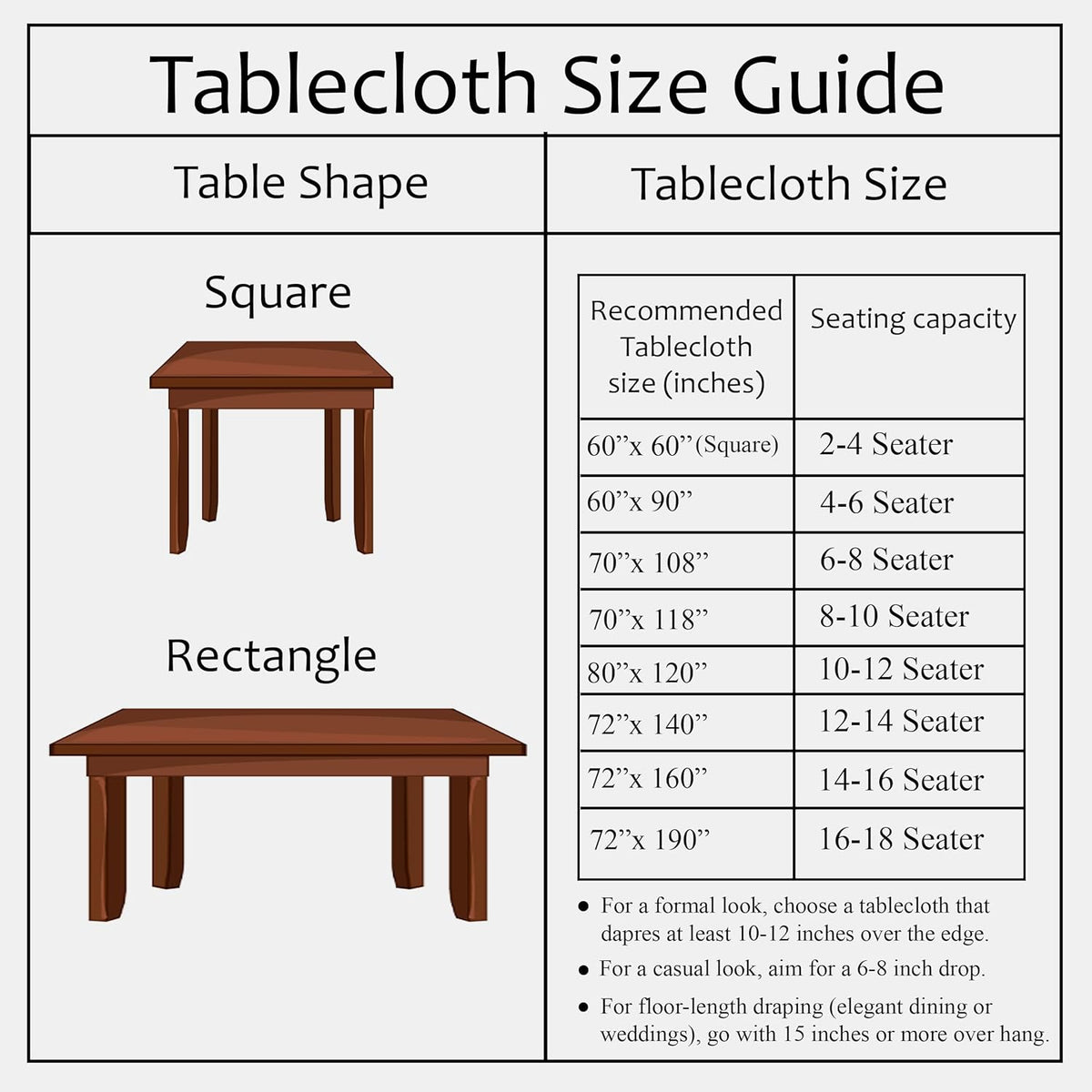 CPC Indigo Regal Tablecloth 100% Cotton 60x60 Inch Indian Block Print Rectangle Table Cover, Table Cloth for Gifting in Weddings, Halloween, Fall, Christmas, Thanksgiving