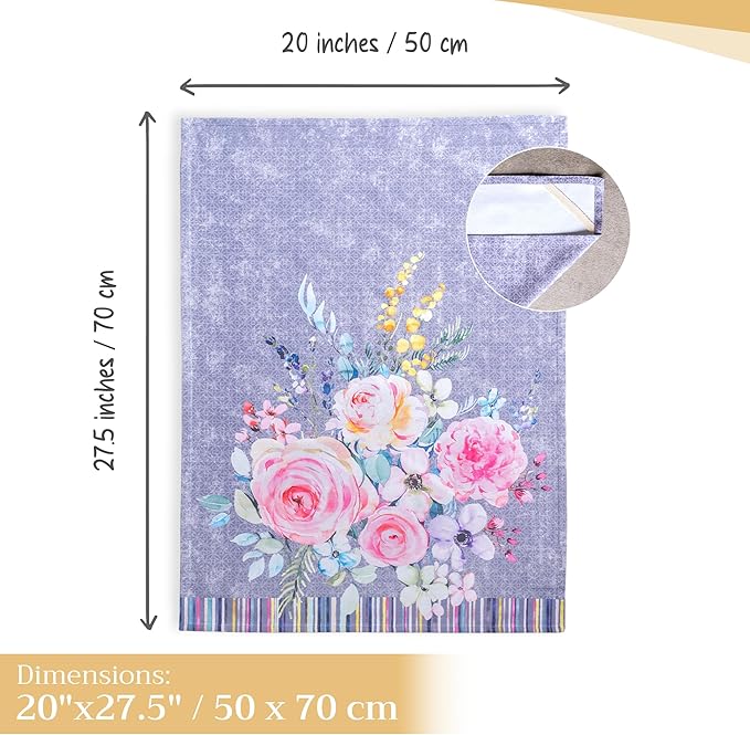 Maison d' Hermine Kitchen Towels Set of 3 100% Cotton 27.50" x 20" Reusable - Image 4