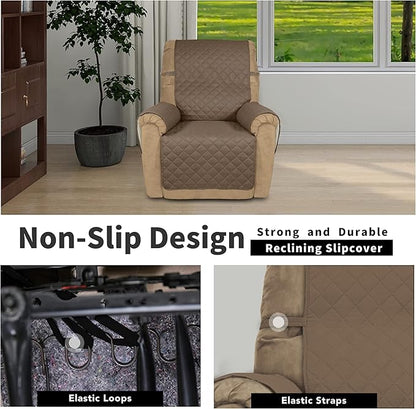 Easy-Going Recliner Chair Slipcover Reversible Sofa Cover Water Resistant Couch - Image 3