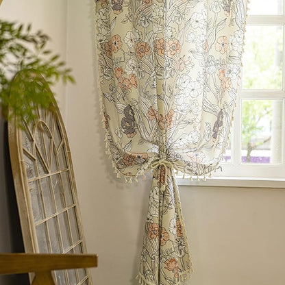 ENJOYBRIDAL Floral 84 Inch Curtains 2 Panel Set Bedroom Farmhouse Drapes Semi - Image 6