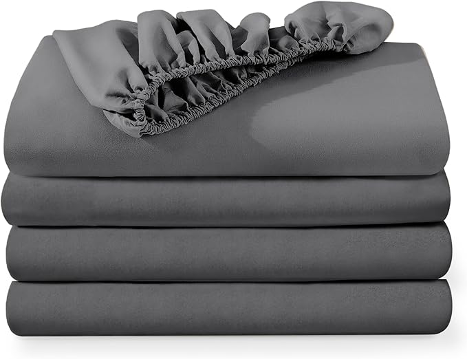 Bare Home 4-Pack Fitted Bottom Sheets by BareHome