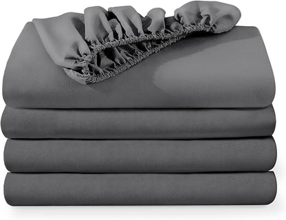 Bare Home 4-Pack Fitted Bottom Sheets by BareHome