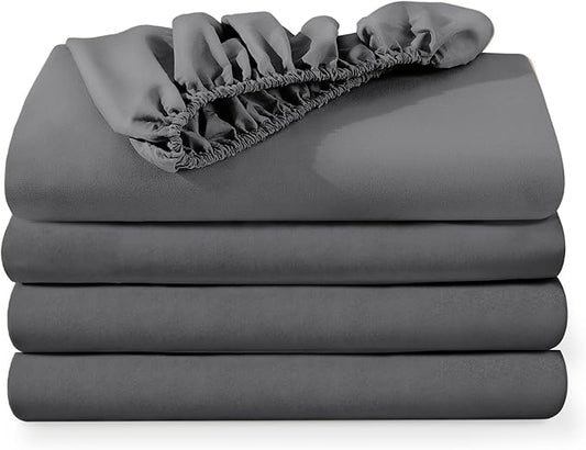 Bare Home 4-Pack Fitted Bottom Sheets by BareHome