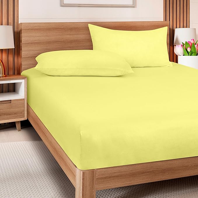 ROYALE LINENS 300 Thread Count 100% Long Staple Combed Cotton Fitted Sheet - Image 8