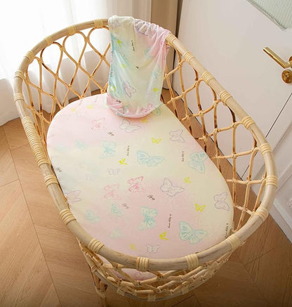 Jersey Butterfly Bassinet Sheets - Image 2