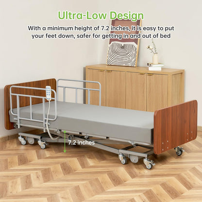 real relax premium 3 function full electric hospital, close-up detail