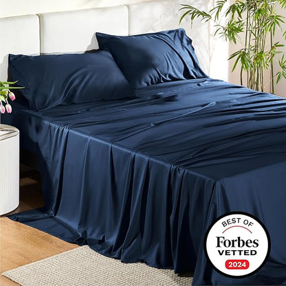 Bedsure Queen Sheet Set, Rayon Derived from Bamboo, Cooling Sheets, Breathable - Image 7