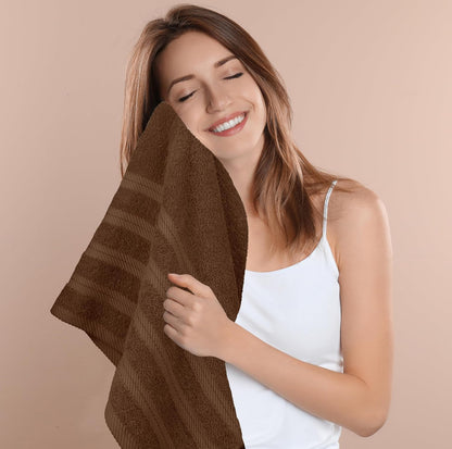 utopia towels 4 pack xl bath towels, 30x60, front angle view