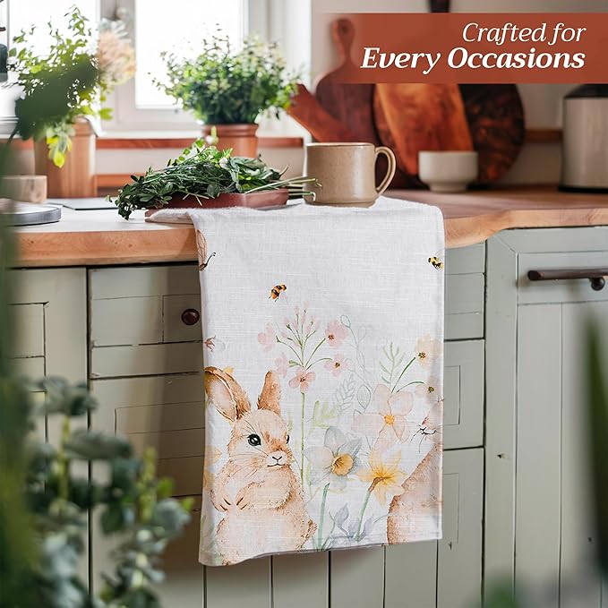 Maison d' Hermine Kitchen Towels Set of 3 100% Cotton 27.50" x 20" Reusable - Image 5
